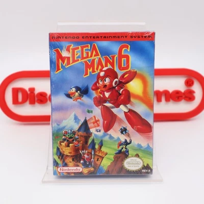 Juego NES Nintendo MEGA MAN 6 / MEGAMAN VI - ¡NUEVO Y Sellado de Fábrica con Costura en H! Foto 1 de 4