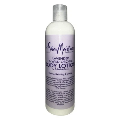 Loción corporal de lavanda y orquídea silvestre Shea Moisture con flor de caléndula, 13 oz, NUEVA Foto 1 de 4