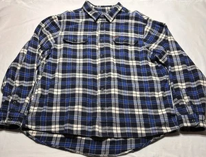 Chaqueta de franela Orvis para hombre talla XXL 2XL a cuadros oso grande peso pesado - Imagen 1 de 11