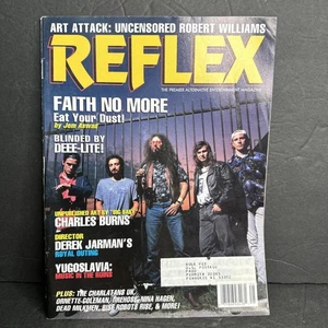 1992 Reflex Magazine 25 Faith No More Charlatans De-Lite With Flexidisc Record - Imagen 1 de 9