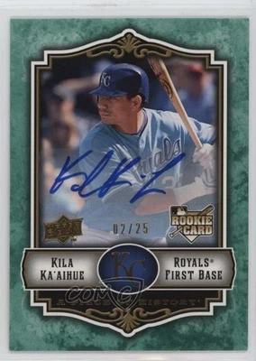 2009 Upper Deck A Piece of History Green Auto /25 Kila Ka'aihue #120 Auto - Image 1 of 2