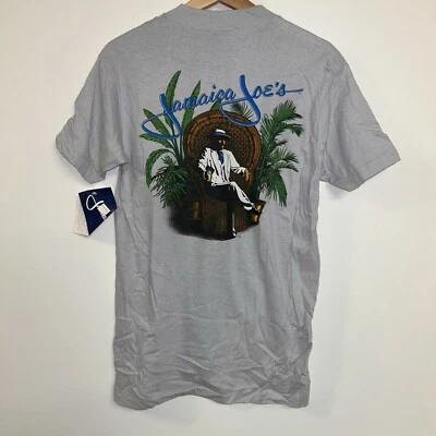 Camiseta vintage de los años 80 Jamaica Joes puntada única, sin existencias nueva con etiquetas, talla mediana Foto 1 de 3