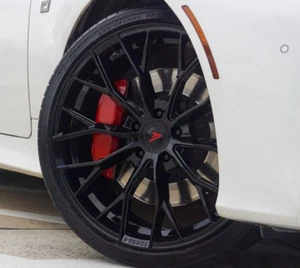 20" FERRADA FR9 OBSIDIAN BLACK WHEELS FOR TESLA - Picture 1 of 17