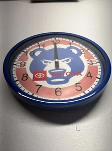 CHICAGO TOYOTA CUBS WALL CLOCK 8.78 INCH DIA. untested - Picture 1 of 2