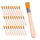 Professional 30 Piece Cleaning Brush Set Durable Wooden Handle For Paint Tools