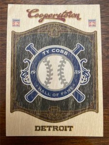 TY COBB - 2012 Panini Cooperstown - HOF Classes Team - Detroit Tigers