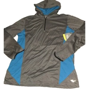 Everlast Hoodie Boys Size XL Grey Blue Quarter Zip Pullover - Picture 1 of 10