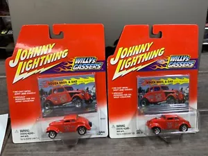 JOHNNY LIGHTNING WILLYS GASSERS SOUZA BROS & DAD - Picture 1 of 1