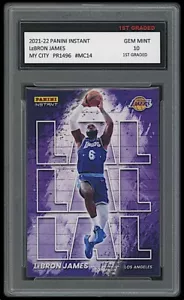 LEBRON JAMES 2021-22 Panini INSTANT MY CITY 1. BEWERTUNG 10 KARTE #MC14 LAKERS - Bild 1 von 1