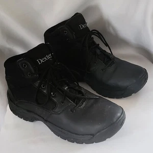 Dexter Tactical Work Boots in Black, Pre-Owned Men's Size 12 - Picture 1 of 11