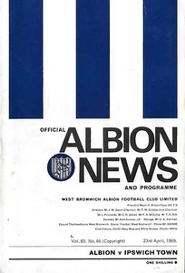 Football Programme>WEST BROMWICH ALBION v IPSWICH TOWN Apr 1969 - Picture 1 of 1