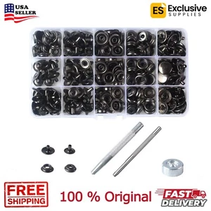 70 Sets 15mm 5/8 Heavy Duty Snap Fasteners Kit Metal Snaps for Leather Craft - Picture 1 of 6