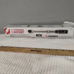 EZRED MR12 1/2" Drive Extendable Ratchet Chrome 12" to 17" 72T (F), New - Bild 1 von 8