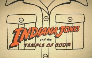 "INDIANA JONES and the TEMPLE of DOOM" Film Vintage Werbe T-Shirt von 19 - Bild 1 von 4