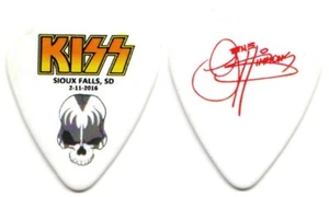 KISS Guitar Pick : 2016 Sioux Falls SD Gene Simmons Badlands Concert skull - Picture 1 of 1