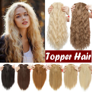 Women Thick Topper Hairpiece Real Like As Human Hair Full Head Toupee Extension
