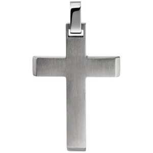Cross Pendant 35,7x23,9mm Made of Stainless Steel Jewelry cross Pendant Simple - Picture 1 of 1