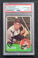 1963 AL SPANGLER Signed Topps Baseball Card-HOUSTON COLT 45's-PSA