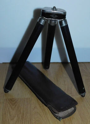 Teleskop Stativ Susis + Tasche Teildefekt mini Dreibein Schwarz Chrom - Bild 1 von 3