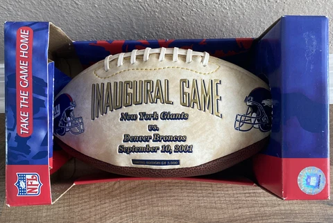 NFL NEW YORK GIANTS vs DENVER BRONCOS SEPTEMBER 10, 2001 INAUGURAL GAME FOOTBALL Cover