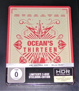Ocean's Thirteen Limited Steelbook 4K UHD Blu Ray + Blu Ray New & OVP - Picture 1 of 4