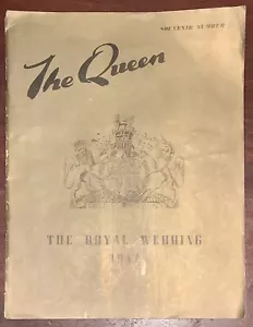 Revista de recuerdos de la boda real 1947 de The Queen - Imagen 1 de 7