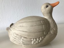 Goldene Keramik-Ente – Mini-Skulptur, Handgefertigt, Ca. 7,6 Cm, Deko Für Zuhause & Büro