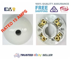 Ceiling Rose 4 Terminal Fan Light Clipsal Style 15 Amp Rated Surface Ring 93 WE - Picture 1 of 5