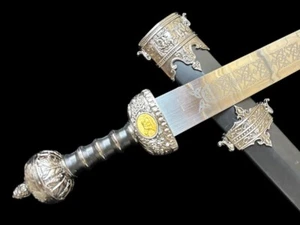 RÖMISCHES GLADIUS SCHWERT MIT SCHEIDE JT6056BK MEGA HIT + STÄNDER 80cm SCHWARZ - Bild 1 von 6