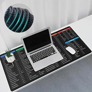 Super Large Keyboard Pad Rubber English Shortcut Keys Mouse Pad Office - Photo 1/12