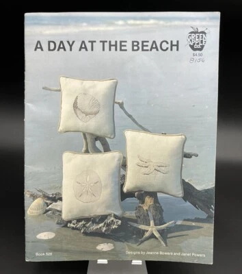 Green Apple Co., A Day at the Beach, Cross Stitch Patterns Book 528 - Image 1 of 4
