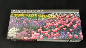 Panoramic Tulip Delight, Butchart Gardens, BC 350 Pieces Jigsaw Puzzle Sealed - Picture 1 of 4