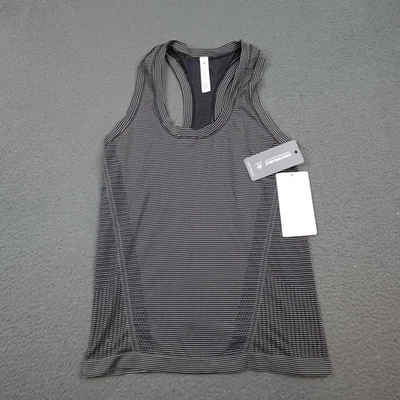 Camisa Athleta Mujer Pequeña Negra Momentum Sin Costuras Camiseta sin Mangas Entrenamiento Atlético Foto 1 de 4