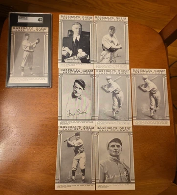 1974 EXHIBITS HALL OF FAME BASEBALL GREATS SGC 4 GROVER ALEXANDER +7 HOF - Image 1 of 4