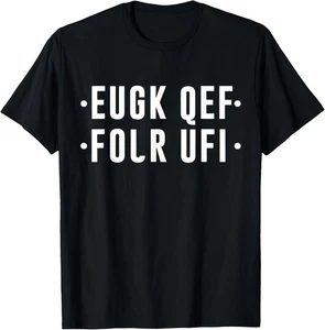 Nueva Camiseta Limitada Plegable Mensaje Oculto F Off Divertida Palabra F - Imagen 1 de 2