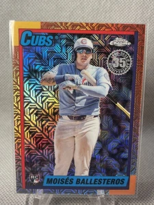 2025 Topps Update MOISES BALLESTEROS RC 1990 Topps Chrome Mojo #U90C-3 Cubs - Picture 1 of 2