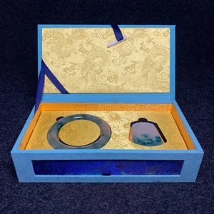 Colección Caja Dorada: Caja de Pulseras y Colgantes de Jade Hielo Alto - Imagen 1 de 10