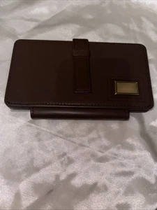 Cartera Organizador de Viaje Vintage Pasaporte Cuero Marrón V077 - Imagen 1 de 3