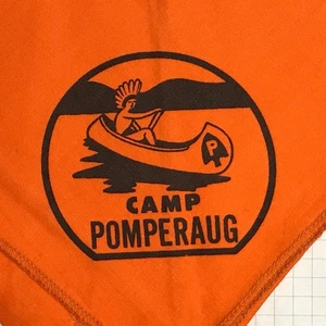 Connecticut Yankee Council CT Camp Pomperaug Neckerchief ORG Bdr (LB2654) - Picture 1 of 2