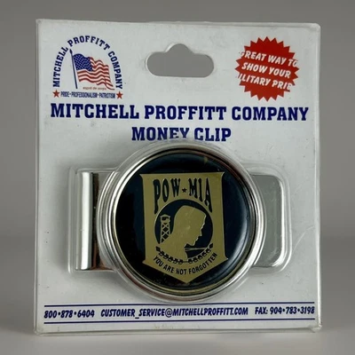 POW/MIA Metal Money Clip Mitchell Profitt Company You Are Not Forgotten - Image 1 of 3