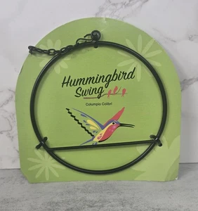 Woman Owned Hanging Hummingbird Swing Circle Hang Black Outdoor - Picture 1 of 6