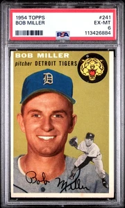 1954 Topps #241 Bob Miller PSA 6 - Bild 1 von 2