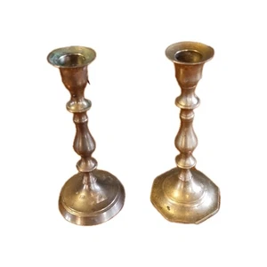 Vintage Paar Messing Kerzenständer Kerzenständer Made in India 6 cm - Bild 1 von 10