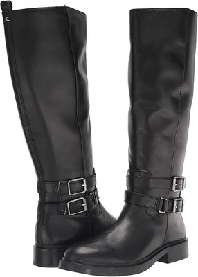 Sam Edelman Talla 6 Freda Alta Bota de Montar Rodilla Negra De Colección Cuero Ecuestre Foto 1 de 4