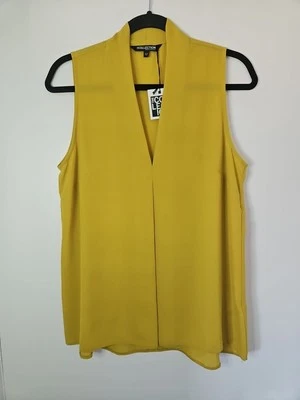 Mustard Yellow Sleeveless Top Size 12 NEW BNWT Women's Debenhams - Image 1 of 4