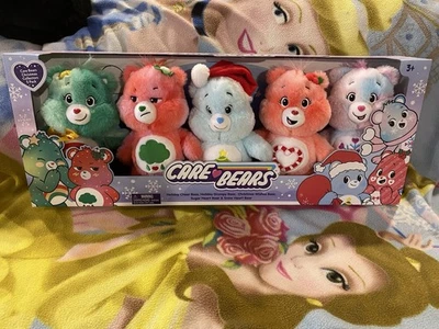 NUEVO EN CAJA AUSTRALIANO 5 PK CUIDADO OSOS NAVIDAD VACACIONES GRUÑONES DESEOS AZÚCAR NIEVE CORAZÓN Foto 1 de 2