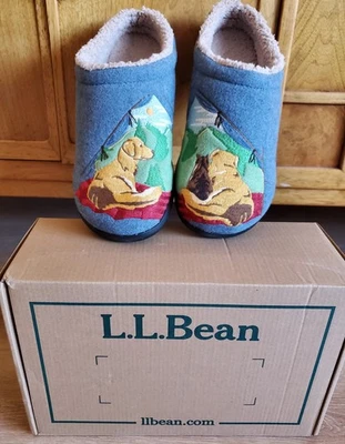 Zapatillas de lana para mujer LL Bean Daybreak rasguños para perro gato talla 11 MED - NUEVAS SIN CAJA Foto 1 de 4