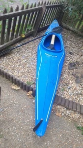 Royal blue Canoe And Paddle - Picture 1 of 5