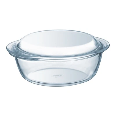 Cocotte ronde Essentials 21 x 18 cm verre  21x18 cm - Photo 1/2
