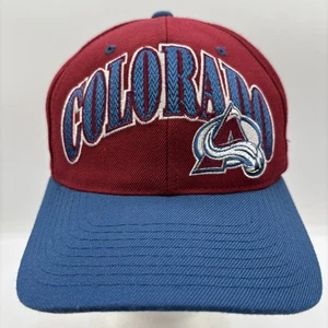 Colorado Avalanche NHL Vintage Starter Red/Blue SnapBack Baseball Hat OSFM - Picture 1 of 8